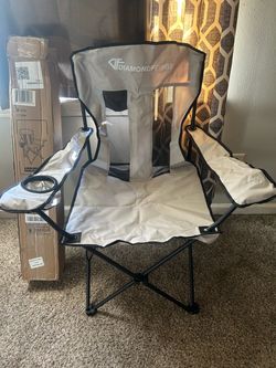 New Diamondforge Folding Camping Chair – Gray with Bag