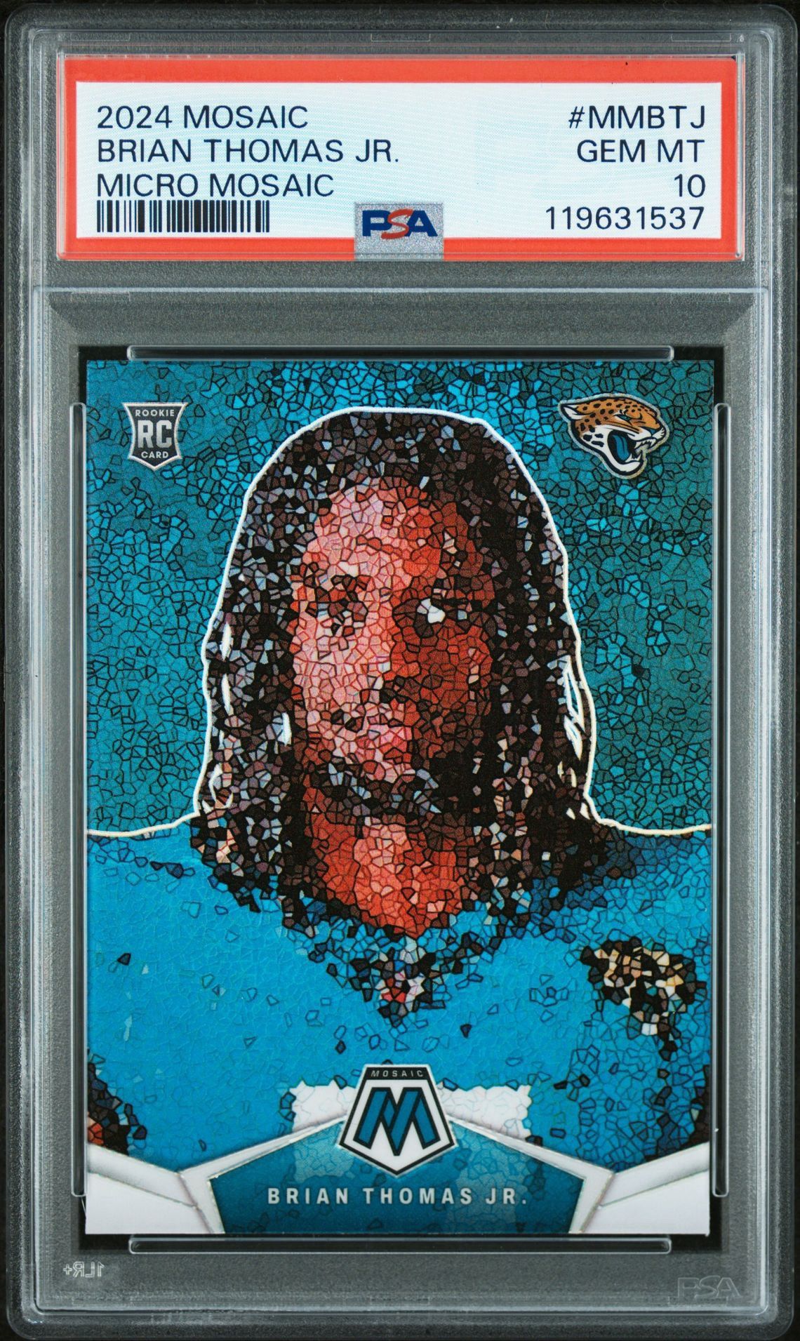 Brian Thomas Jr (Jacksonville Jaguars) Micro Mosaic PSA 10 2024 CASE HIT