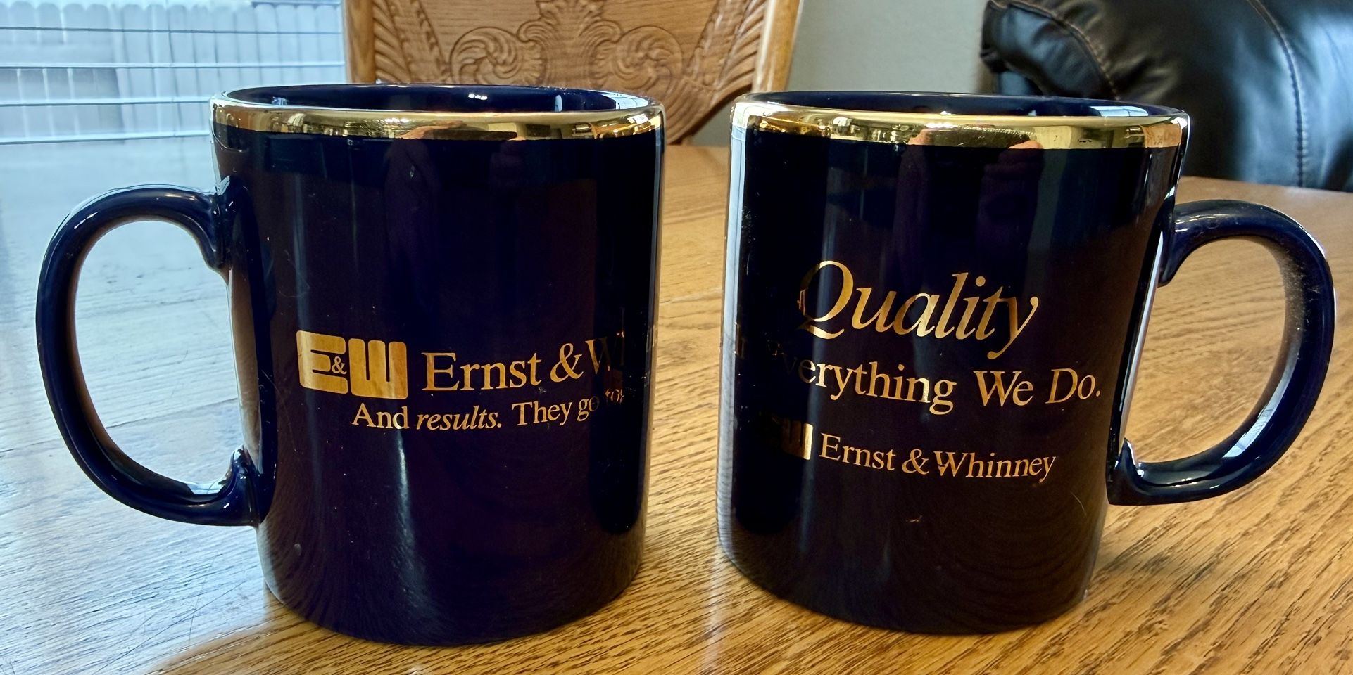 Circa mid 1980’s Ernst & Whinney Mugs