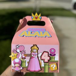 Princess Peach Favor Boxes 