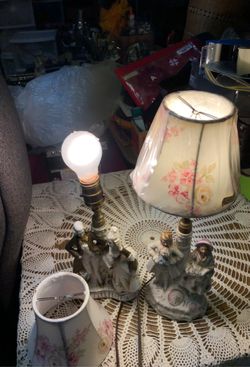 Antique table lamp or side lamp