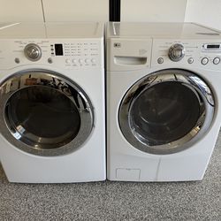 LG Stackable( 4.5-cu ft ) Front-Load Washer and Electric Dryer