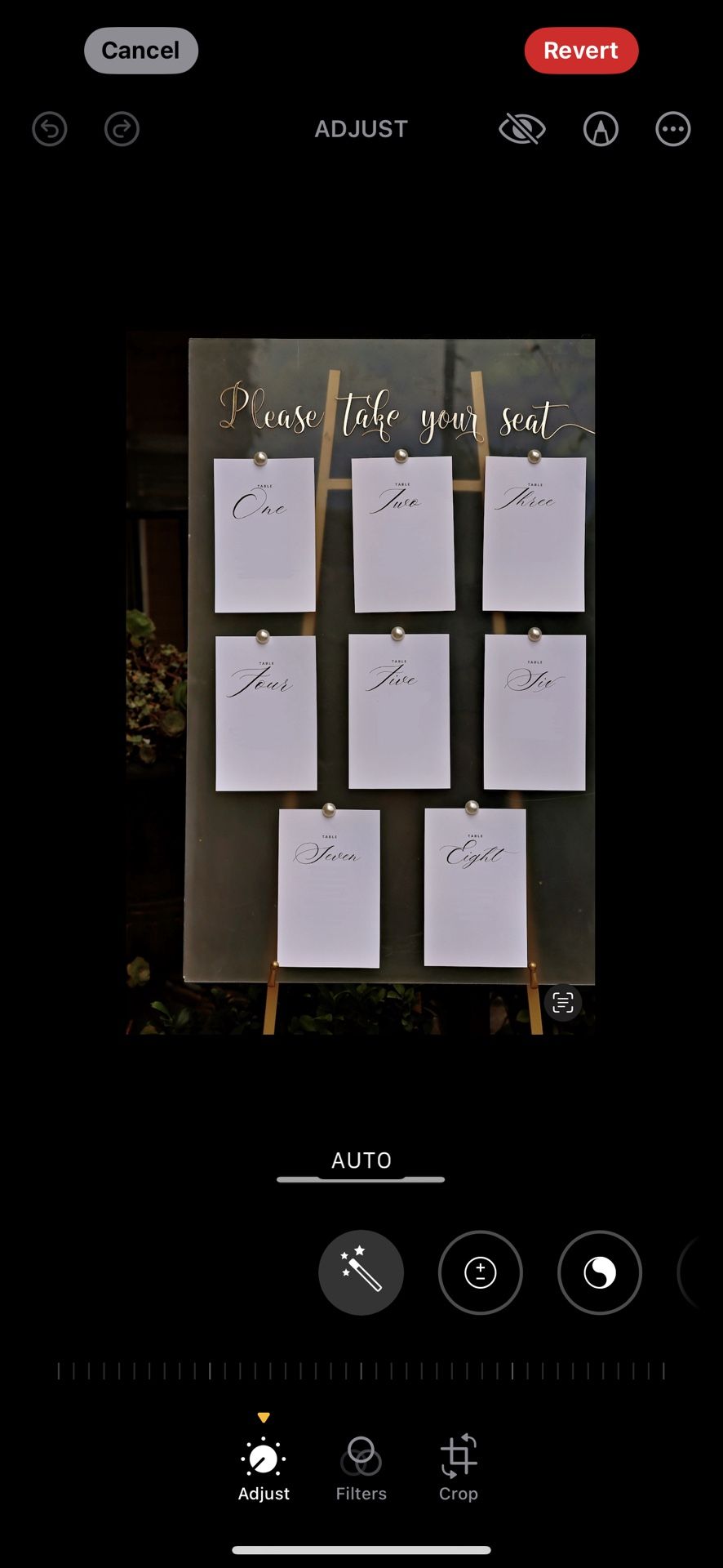Wedding Seating Chart