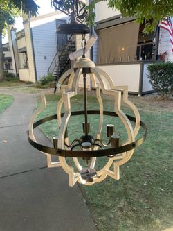 6 lamp pendant chandelier