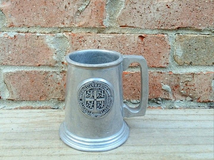 Vintage Wilton Armetale Pewter Plymouth Colony Seal Tankard 