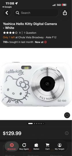 Yashica Hello Kitty Digital Camera White