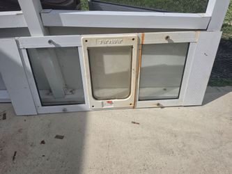 Cat door to put in windows frame