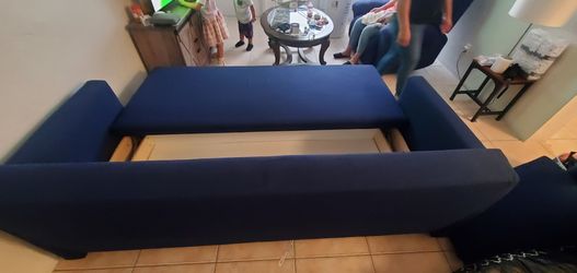 Sofa bed blue