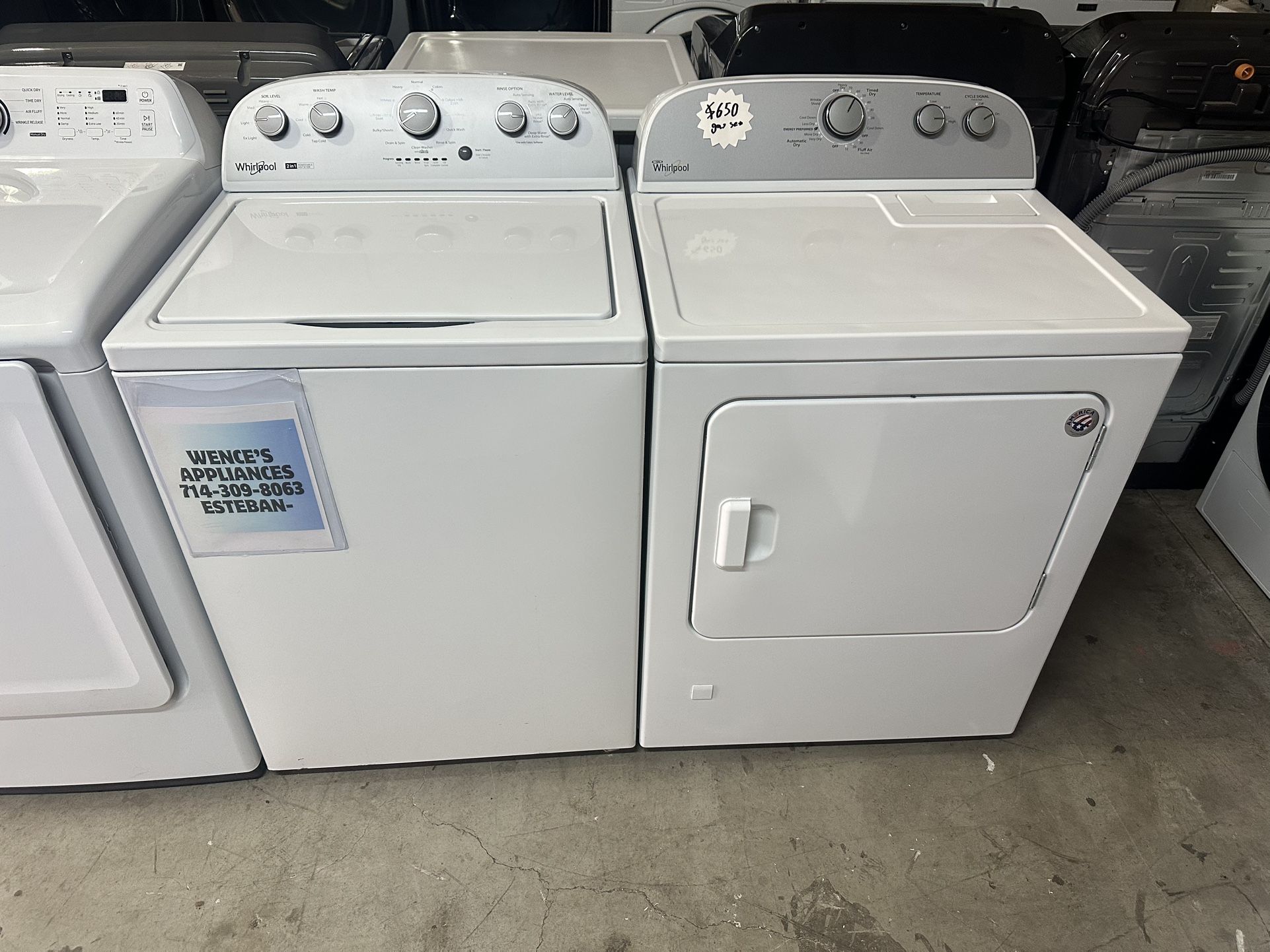 Whirlpool Washer And Gas Dryer 