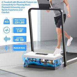 Forauzon Treadmill, 2 in 1 Under Desk Walking Pad Treadmill