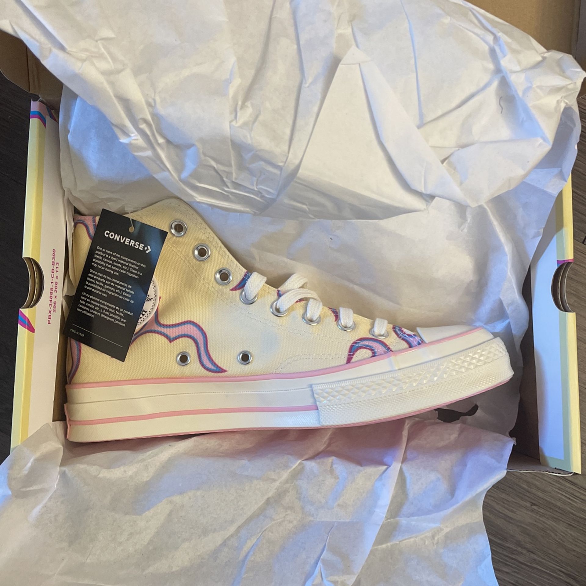 Converse Chuck Taylor All star 70 Hi Golf Le Flour Yellow Flame Size