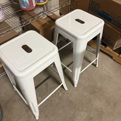 (2) METAL BAR STOOLS