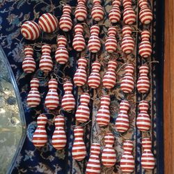 Vintage Red/White Hanging Bowling Pins! $2 EACH  