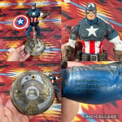 Marvel Legends 6" Toybiz Series 8 Avengers Captain America With Stand