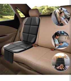 Car Seat Protector MHO+All 2 Pack Auto for Child Baby Car Seats - Large CarSeat Sit Savers Mat with Waterproof 600D Fabric & 2 Storage Pockets, Crash