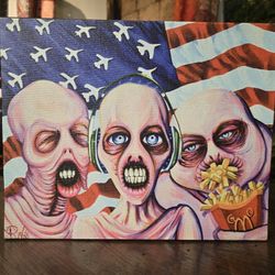 Pledge All Signed Canvas Print By Robert Walker 