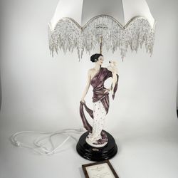 GIUSEPPE ARMANI LAMP “SAMANTHA” WOMAN W/PARROT #1008/5000 LIMITED ED Model 800/C