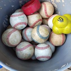 Baseballs And Wiffle Balls