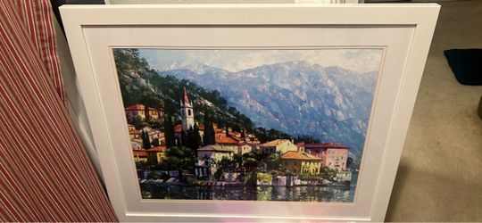 Reflections of Lake Como by the American impressionist artist Howard Behrens