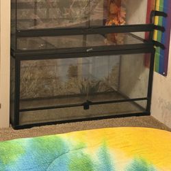 Two 40 Gallon Front Opening Tanks