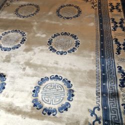 Priced To Sell  Hand Stitched & Hand Woven Chinese Carpet  New Price Till Me Years $8500