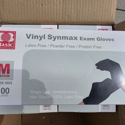 Medium Vinyl Gloves (7boxes). 100 In each box