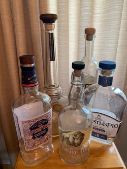 Heavy weight bottles for crafting beautiful lamps, decor