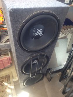 3 12 Inch Hifonics 12' Woofers In SEALED Box