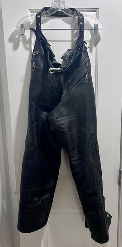 Harley Davidson Black Leather Chaps