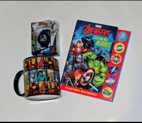 Marvel Avengers hero Mug, Watch, Book