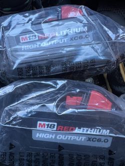 Milwaukee M18 Xc6.0 Batteries 2