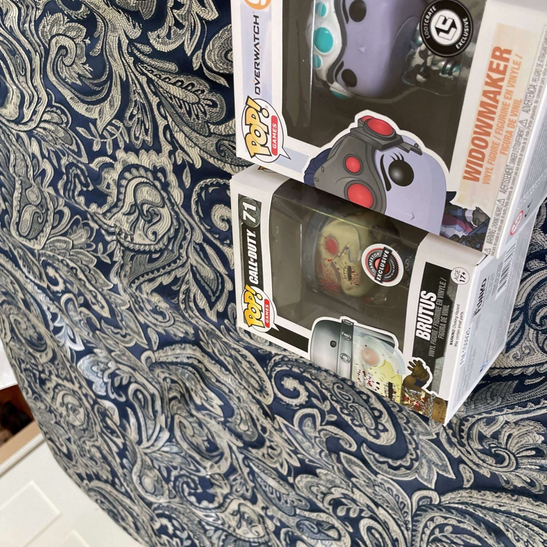 Funko pops Brutus GameStop Limited addition widow maker Loucraft