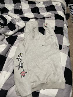 Grey Chrome Heart Hoodie