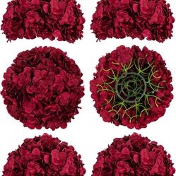 Artificial Flowers Ball Centerpieces 6 Pcs -NEW (1573/1)