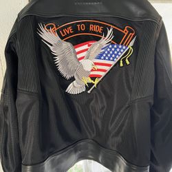 Motorcycle Leather Jacket XL  
