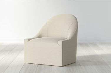 New! 2 available Saatva Anais Chair Natural Linen *delivery*