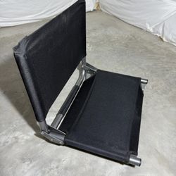 Cascade Mountain Tech Black w/Grey Edging Canvas Stadium Seat