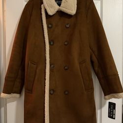 GUESS Men’s Faux Shearling coat, Large