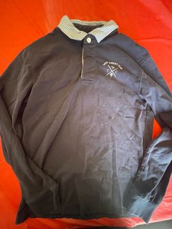West Racquet Club" long-sleeve rugby polo