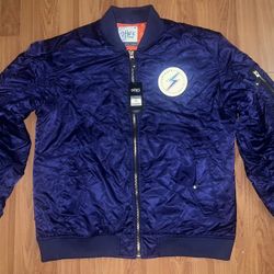 Shaka Wear Bomber Jacket Mens 2XL Navy Blue Full Zip Water Resistant NWT