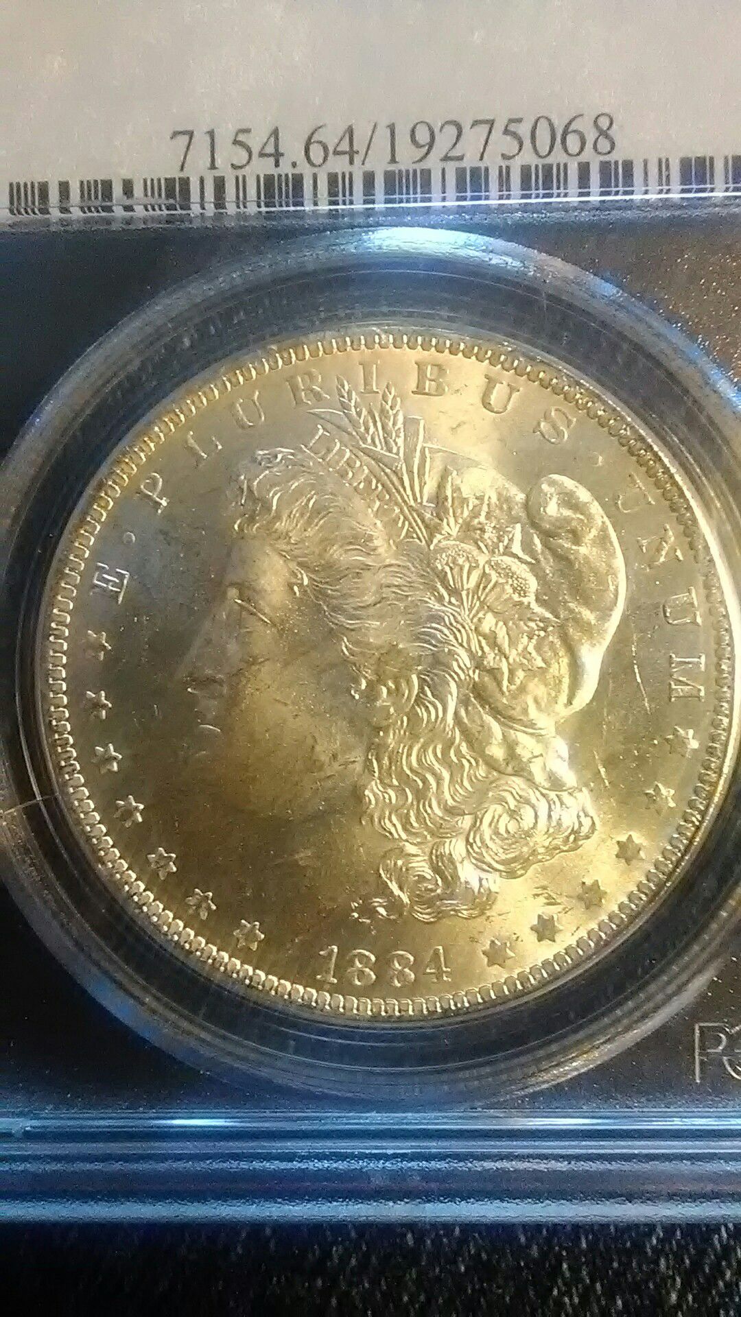 1884-o Morgan silver dollar
