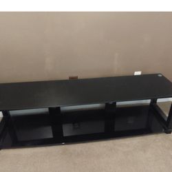 Black TV stand