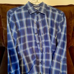 Express Fitted Long Sleeve Shirt Size Large 