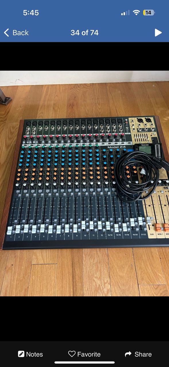 Tascam Model 24 Mixer