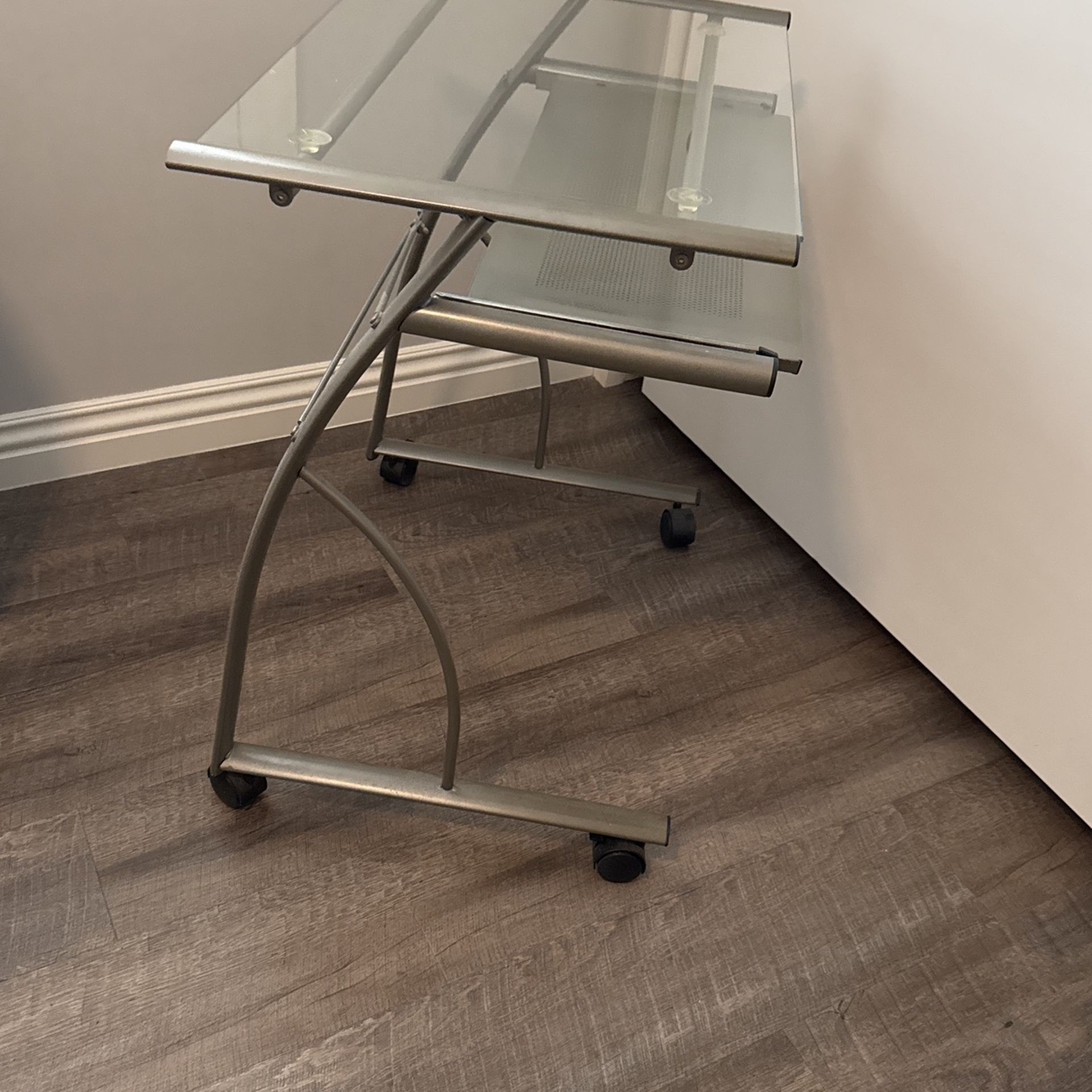 Metal And Glass Desk