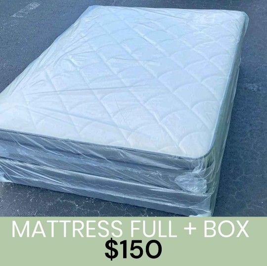 New Full Size Mattress With Box Spring COLCHONES Matrimoniales