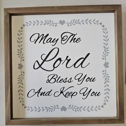 May The Lord Bless You Sign