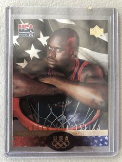 Shaquille O’Neal 1996 Upper Deck USA SP Career Statistics S5 Card - Mint Condition