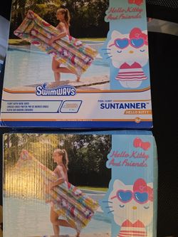 SwimWays Hello Kitty Suntanner Pool Float (x2)
