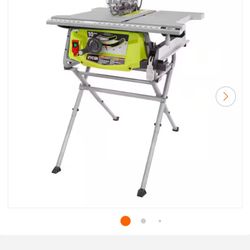15 Amp 10 in. Compact Portable Corded Jobsite Table Saw with Folding Stand